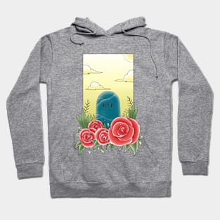 tombstone and roses Hoodie